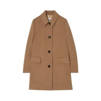 Burberry Gosford Tailored Coat - Dames - Mantels - Bruin - Maat: XS Katoen