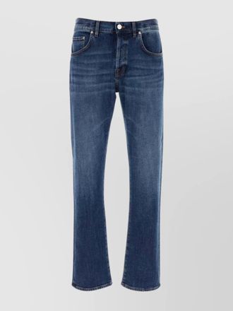 Pantaloni Torino faded wash stretch denim jeans