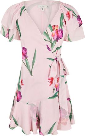 Ted Baker Womens W Mini Dress Ld99 in Pink - Size 12 UK