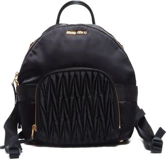 Miu Miu Zaino con logo 2000-2020 - Nero