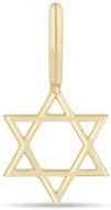 Zoë Chicco 14K Gold Midi Star of David Charm in Yellow Gold at Nordstrom