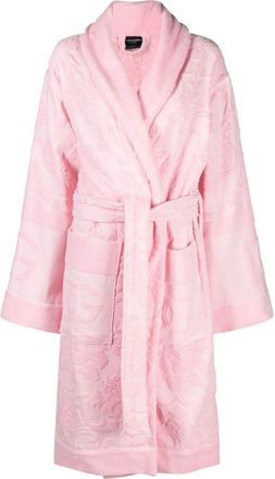 Dolce & Gabbana Pink DG Terry Cotton Robe - Unisex - Cotton