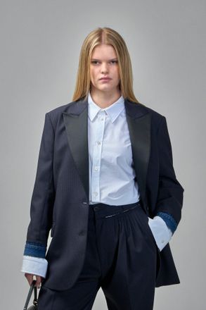 Frenken Devotion Pinstripe Blazer