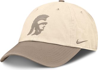 Nike USC Natural Club Nike Mens College Adjustable Hat in Brown | NC010DTUSCJ-M4T