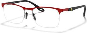 Ray-Ban 54mm Square optical glasses in Red at Nordstrom