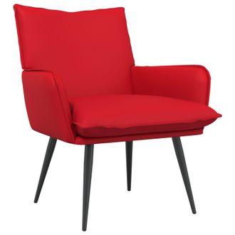 vidaXL Sill&oacute;n Rojo Cuero Sint&eacute;tico Vidaxl