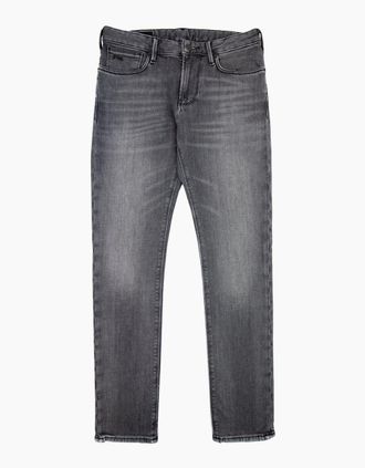 Emporio Armani Mens Emporio Armani J06 Slim Fit Organic Denim Jeans Denim Nero 0006 - Grey - Size: W29-L30