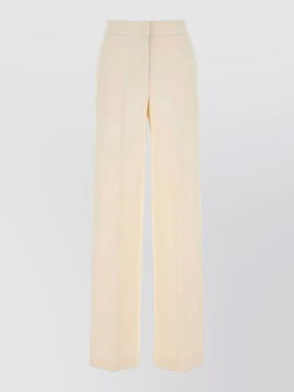 Max Mara high waist wide leg silk blend trousers