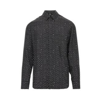 Fendi Polka-dot silk shirt Man 40