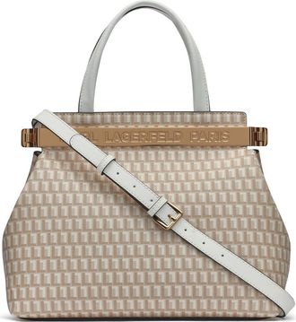 Karl Lagerfeld Jacqueline Satchel in Vanilla Khaki/winter White at Nordstrom