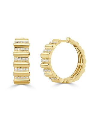 Sabrina Designs 14K 0.27 Ct. Tw. Diamond Hoop Earrings