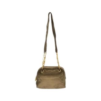Loewe Pre-owned leren schoudertas - Dames - Pre-owned - Bruin - Maat: ONE Size Leer