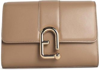 Furla Urban S Beige Leather Crossbody Bag