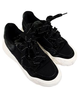 Alexander McQueen Alexander Mcqueen Womens Suede Court Chunky Sneaker (Authentic Pre-Loved)