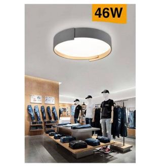 Trade Shop Trade Shop Traesio - Trade Shop - Plafoniera Led Grigio 46 W Moderno Soffitto Rotonda Luce 4000k 3000k 6500k C49-g