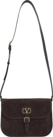Valentino Garavani Antibes Crossbody Tas - Heren - Schoudertassen - Bruin - ONE Size - Su&egrave;de - Tassen