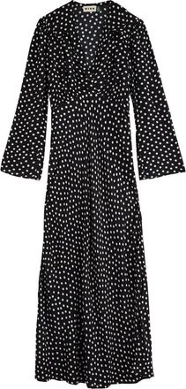 Rixo Rixo Lynne Polka dot Woven Midi Dress - Black - 6 (UK6 /xs)
