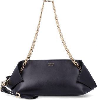 Ferragamo Folded Calfskin Shoulder Bag