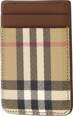 Burberry Magnetic Card Case - Beige
