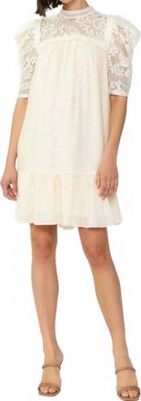 Current Air Lace Mini Dress In Natural