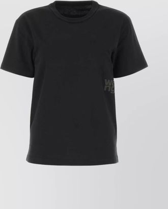 Alexander Wang cotton logo print short sleeve t-shirt