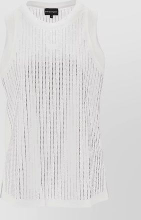 Emporio Armani cotton tank top round neck sleeveless