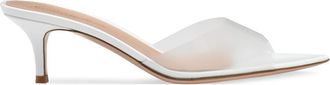 Gianvito Rossi Elle 55 Mules in White at Nordstrom, Size 39.5