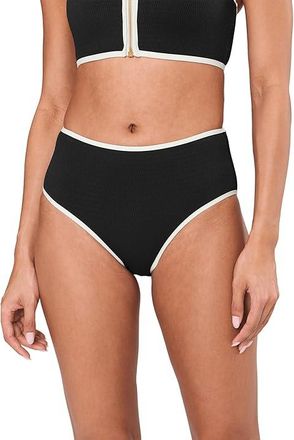 Seafolly Beach Bound High Waisted Pants Womens Swimwear Black : AUS 14 (US Womens 10), Elastane/Nylon