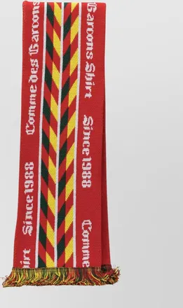 Comme Des Gar&ccedil;ons knitted fringed scarf