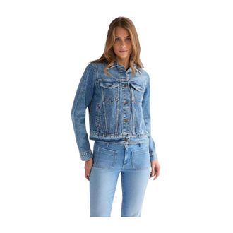 Wrangler Dames, Jassen, Blauw, Maat: M Katoen