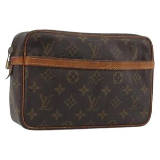 Louis Vuitton Pre-owned Vintage Monogram Clutch - Dames - Pre-owned - Bruin - Maat: ONE Size