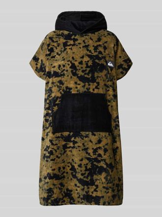 Quiksilver Regular Fit Hoody Towel mit Logo-Patch in Khaki, Gr&ouml;&szlig;e 1