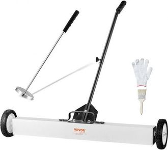 OEM 36-zoll-magnetkehrmaschine Mit R&auml;dern, 55 Lbs Kapazit&auml;t, Mit Ausziehbarem Magnetischem Aufnahmewerkzeug, Verstellbarem Griff, Magnetischer Aufnahmekeh