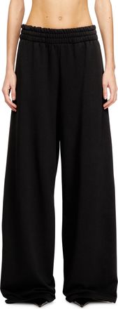 Diesel Loose track pants with elastic waistband - Pants - Woman - Black