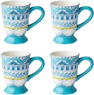 Certified International Porto Set Of 4 Mugs
