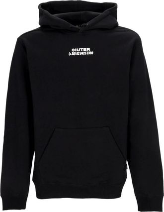 Iuter Zwarte Paarden Hoodie Lange Mouw Sweatshirt - Heren - Hoodies - Zwart - XL - Katoen - Hoodies & sweatvesten