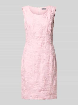 White Label Knielanges Etuikleid mit Stitchings in Rose, Gr&ouml;&szlig;e 36
