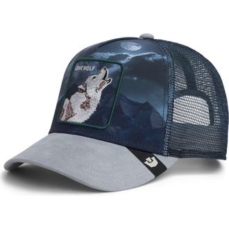Goorin Brothers Wolf in the Element Snapback Baseball Cap in Blue at Nordstrom