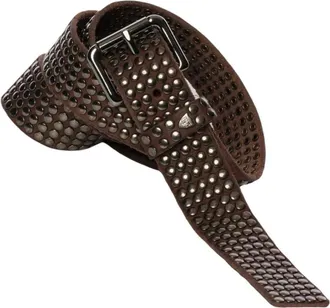 HTC 3.000 Studs Belt - Heren - Riemen - Bruin - 95 CM - Leer - Accessoires