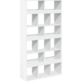 vidaXL Separador De Ambientes Madera Ingenier&iacute;a Blanco 100x33x187,5 Cm Vidaxl