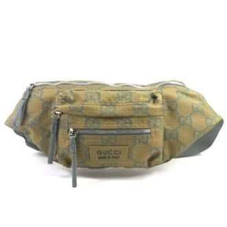 Gucci Pre-owned Fanny Pack - Heren - Vintage Heuptassen - Groen - ONE Size - Leer - Vintage
