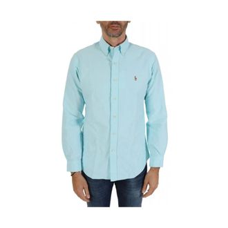 Ralph Lauren Heren, Overhemden, Blauw, Maat: 2XL Katoen