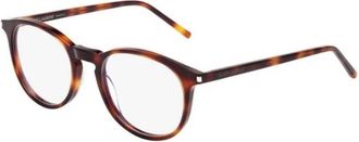 Saint Laurent Rond Acetaat Montuur - unisex - Brillen - Bruin - 50 MM - Accessoires
