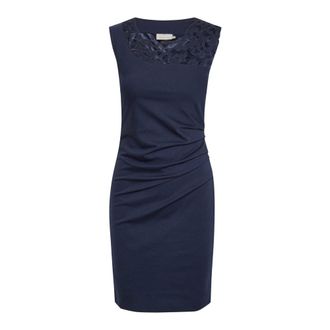 Kaffe Abito Vivi Midnight Marine con Pizzo - - Dresses - Donna - Blu - XL