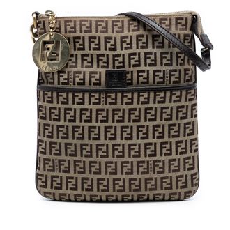 Fendi Tweedehands Zucchino Canvas Forever Crossbody