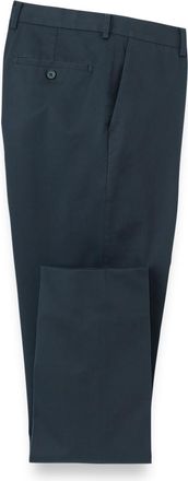 Paul Fredrick Non-iron Cotton Stretch Twill Flat Front Pant