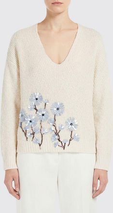 Semicouture Pullover Semicouture in misto cotone con strass