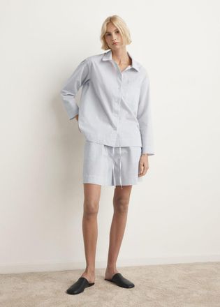 Mango Short pigiama cotone righe bianco - Donna - S - MANGO