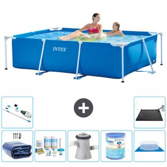 Intex Piscina Con Estructura Rectangular - 220x150x60 Cm - 7-piezas S30049