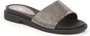 Lady Couture Rhinestone Slide Sandal in Black at Nordstrom Rack, Size 10